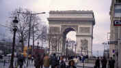 A view of the Arc du Triumph from the Champs Elysees