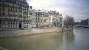 Ile de la Cite from the walking bridge over the Seine