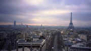 View of the Eiffel Tower from Arc du Triumph